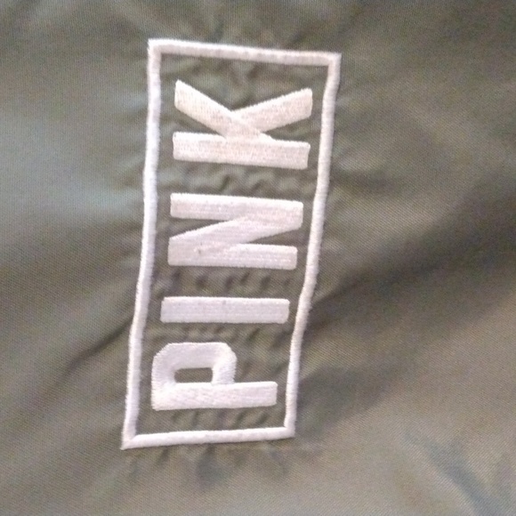 Pink Victoria Secret windbreaker green jacket size XS - Picture 4 of 17